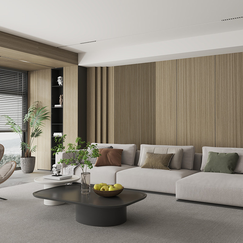 Waterdicht vuurvast gecanneleerd wandpaneel PET-metaal voor decoratie
