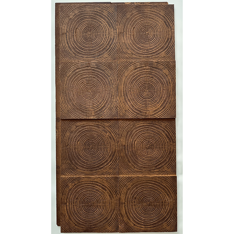Pu houten ring decoratief wandpaneel polyurethaan hout 1200*600*20 mm