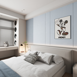 布の質感の壁パネルの竹炭パネルは 5mm を防水します